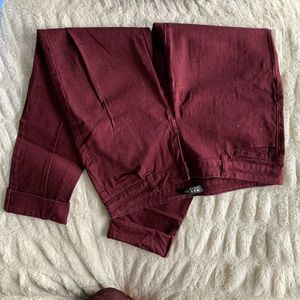 Maroon Jeans